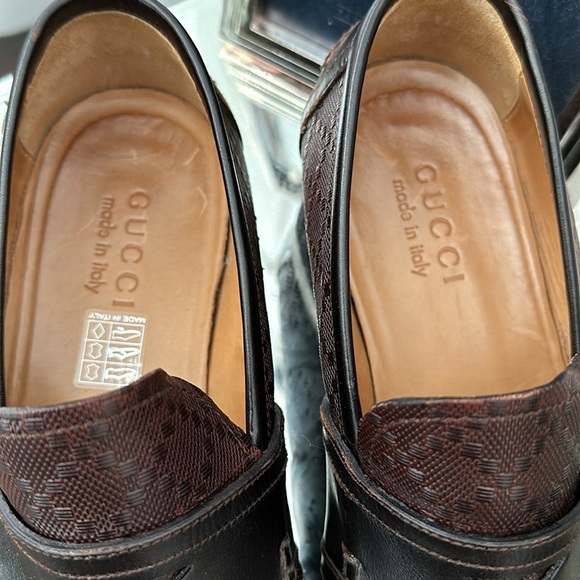 GUCCI HILLARY DIAMANTÉ PENNY LOAFERS DISTRESSED - Picture 6 of 11
